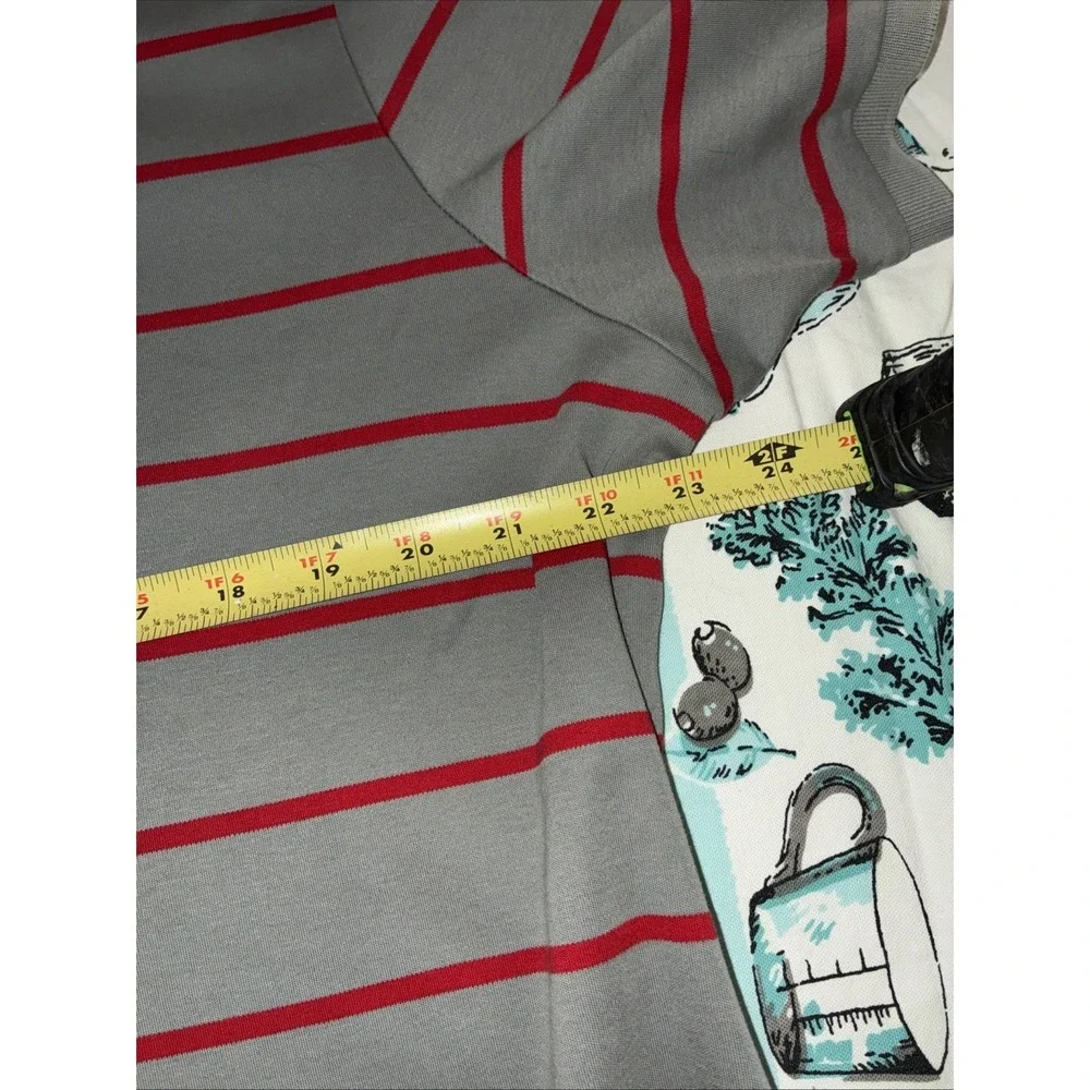 polo ralph lauren XXL shirt gray and red stripe red horse Golf